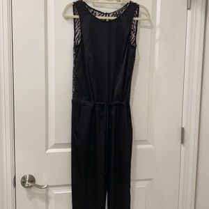 BCBGMAXAZRIA Lace Back Jumpsuit